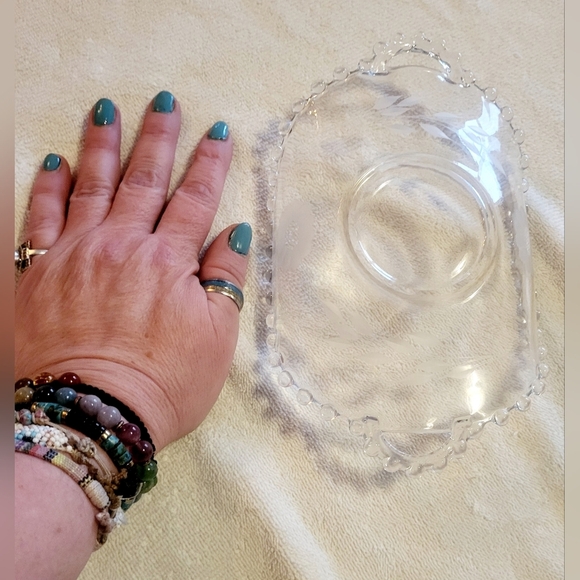 Hughes Cornflower Candlewick Dish - Picture 3 of 7